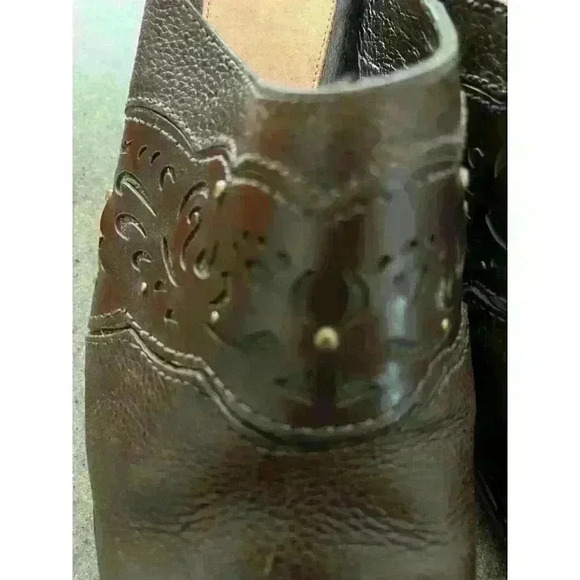 Leather clogs - Nurture Bridgette by Lamaze Dark brown Size 9 - Picture 6 of 8